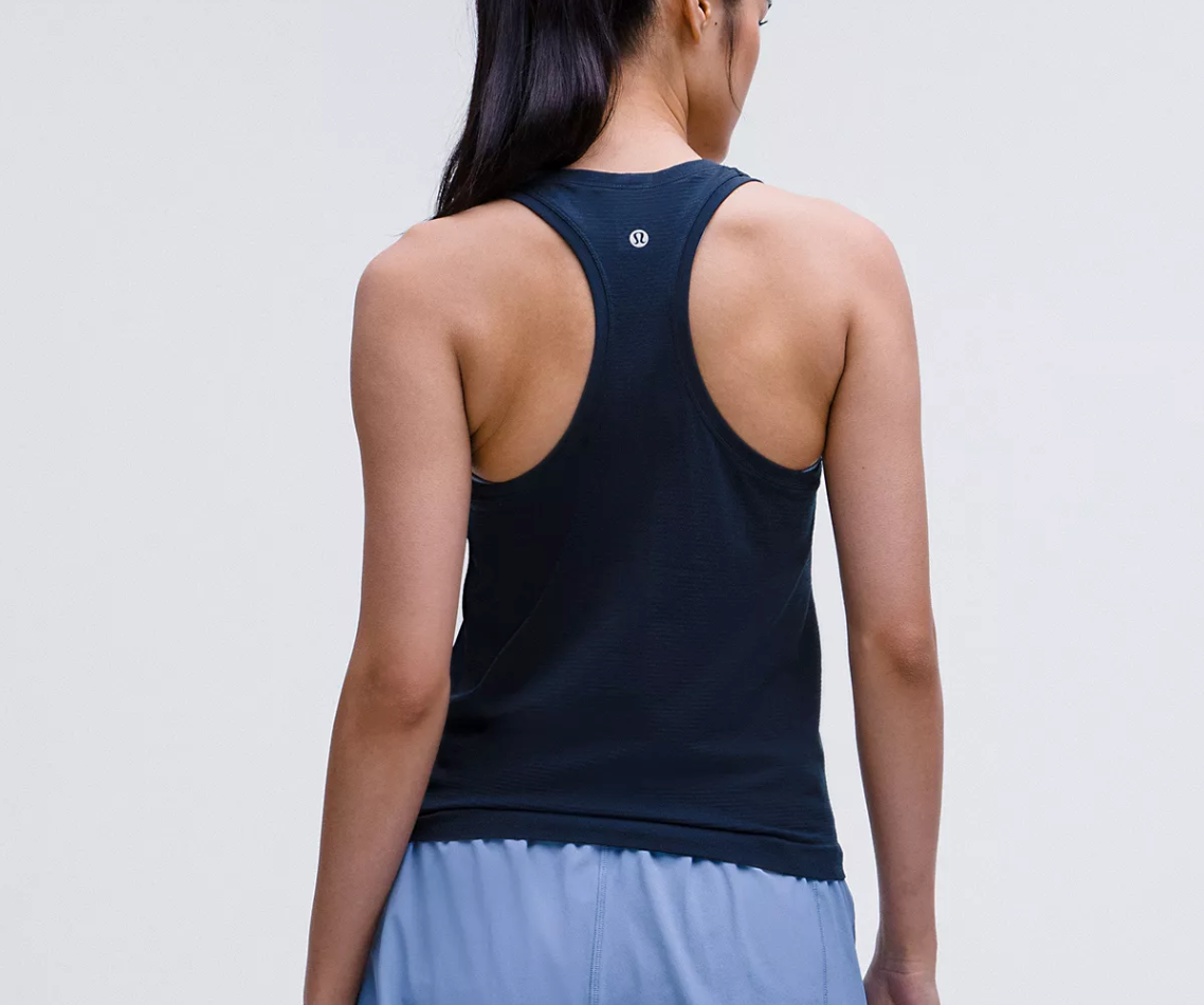 Swiftly Tech Racerback Tank Top 2.0 *Waist Length Navy