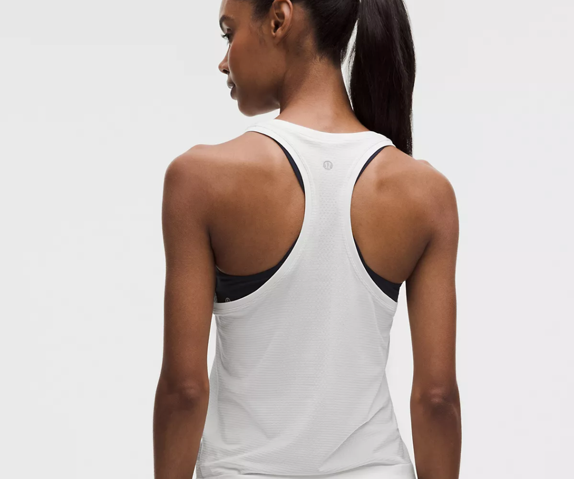 Swiftly Tech Racerback Tank Top 2.0 *Waist Length White