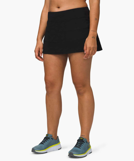 Pace Rival Mid Rise Skirt 12" - Black
